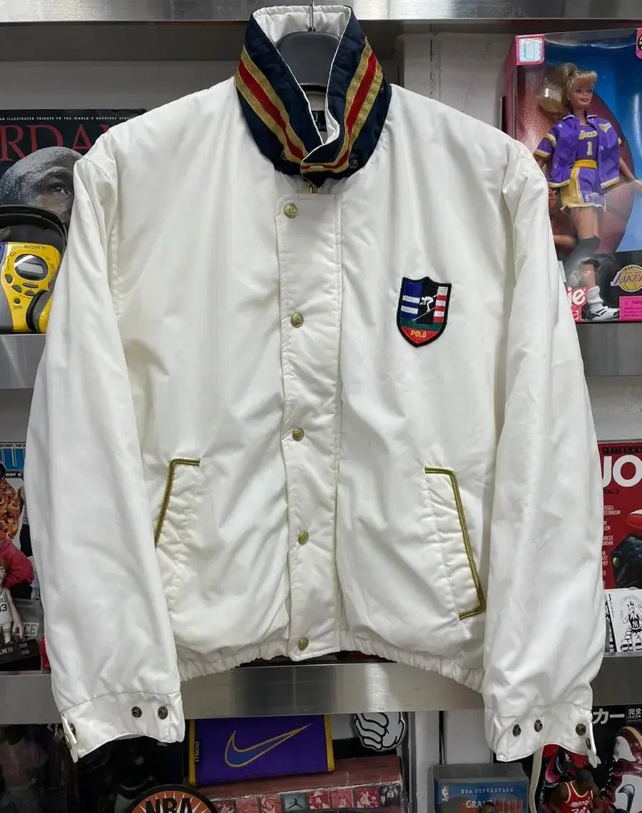 90s polo suicide ski jacket white 폴로 스키